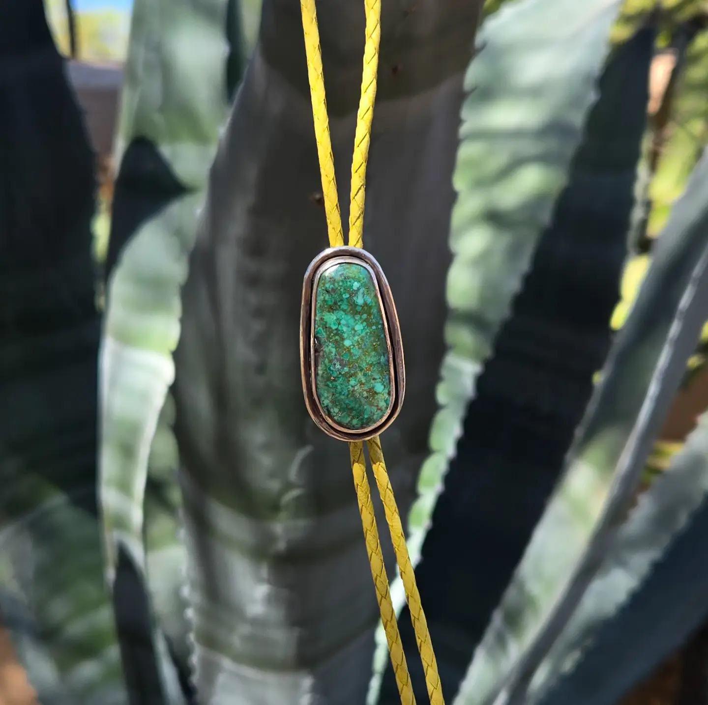 Kingman Turquoise Bolo Tie