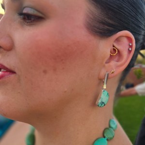 High Grade Persian Variscite Earrings