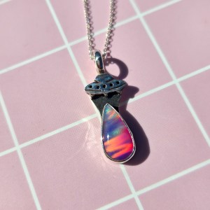 Beam Me Up Aurora Opal Necklace