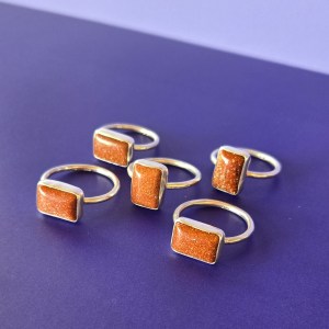 Starstruck Rings - Dusk Goldstone