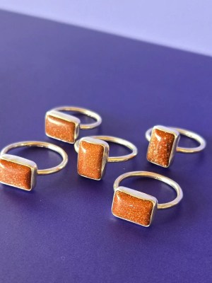 Starstruck Rings - Dusk Goldstone