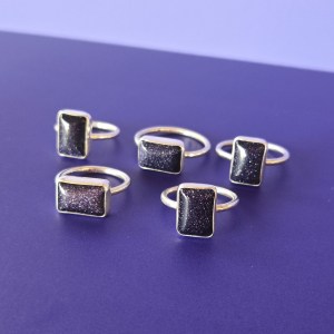 Starstruck Rings - Midnight Goldstone