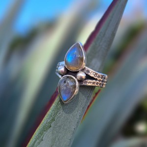 Labradorite As Above, So Below Ring | Size