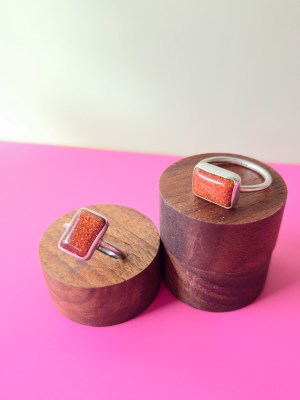 Size 10 | Red Goldstone Rings
